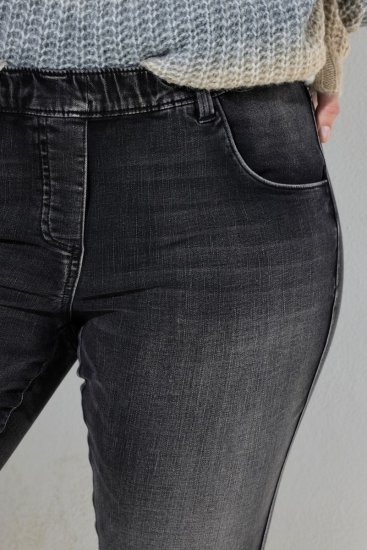 Ulla Popken Vintage Wash Jeggings Black - Legingi - Legingi lielajos izmēros