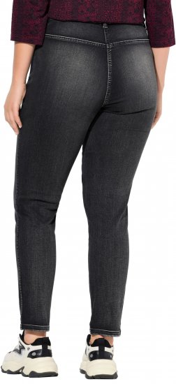 Ulla Popken Vintage Wash Jeggings Black - Džinsi & Bikses Lielos Izmēros – Plus Size - 