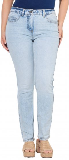 Ulla Popken Slim Leg Stretch Fit Jeans Light Blue Denim - Džinsi & Bikses Lielos Izmēros – Plus Size - 