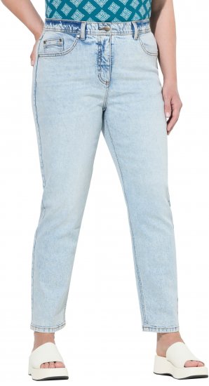 Ulla Popken Stretch Fit Mom Jeans Light Blue Denim - Ulla Popken - 