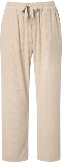 Ulla Popken Corduroy Elastic Waist Pants Brown - Džinsi & Bikses Lielos Izmēros – Plus Size - 