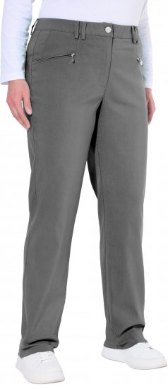 Ulla Popken Thermal Stretch Fit Mony Pants Graphite Grey - Džinsi & Bikses Lielos Izmēros – Plus Size - 