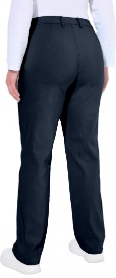 Ulla Popken Thermal Stretch Fit Mony Pants Navy - Džinsi & Bikses Lielos Izmēros – Plus Size - 