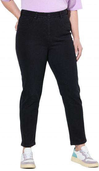 Ulla Popken Stretch Fit Mom Jeans Black - Džinsi & Bikses Lielos Izmēros – Plus Size - 