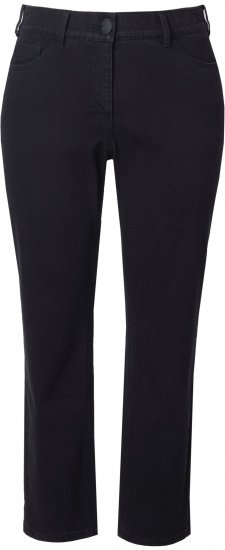 Ulla Popken Stretch Fit Boyfriend Jeans Black - Džinsi & Bikses Lielos Izmēros – Plus Size - 