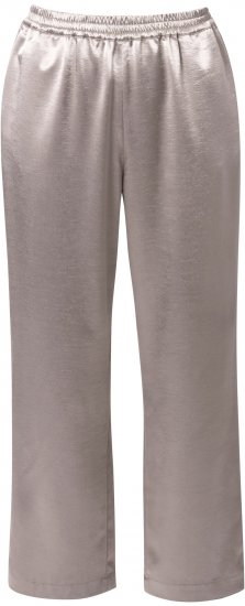 Ulla Popken Metallic Satin Elastic Waist Pants Orange - Džinsi & Bikses Lielos Izmēros – Plus Size - 