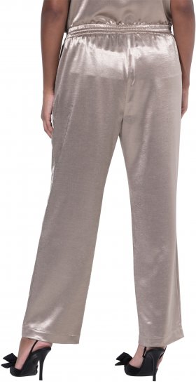 Ulla Popken Metallic Satin Elastic Waist Pants Orange - Džinsi & Bikses Lielos Izmēros – Plus Size - 
