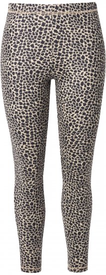 Ulla Popken Leopard Print Ski Leggings Black - Džinsi & Bikses Lielos Izmēros – Plus Size - 