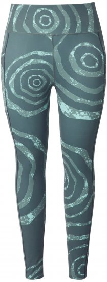 Ulla Popken Quick Drying Ripple Print Sport Leggings Black - Džinsi & Bikses Lielos Izmēros – Plus Size - 