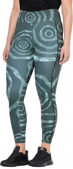 Ulla Popken Quick Drying Ripple Print Sport Leggings Black - Džinsi & Bikses Lielos Izmēros – Plus Size - 