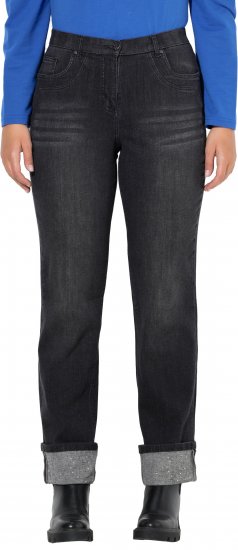 Ulla Popken Rhinestone Studded Jeans Grey - Džinsi & Bikses Lielos Izmēros – Plus Size - 