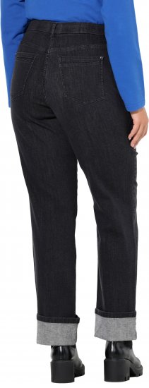 Ulla Popken Rhinestone Studded Jeans Grey - Džinsi & Bikses Lielos Izmēros – Plus Size - 