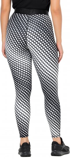 Ulla Popken Polka Dot Performance Leggings Black - Džinsi & Bikses Lielos Izmēros – Plus Size - 