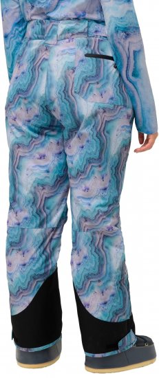 Ulla Popken Functional Ski Trousers Waterproof Shaped Knees Velcro Closure Mineral Blue - Džinsi & Bikses Lielos Izmēros – Plus Size - 
