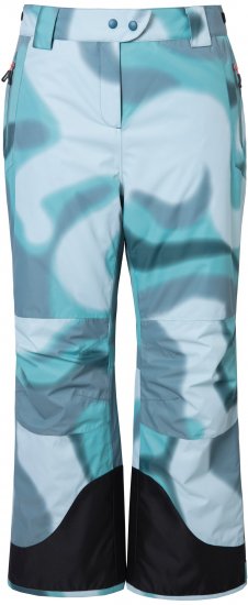 Ulla Popken Hyprar Ski Pants Waterproof Velcro Closure Shaped Knees Ice Green - Džinsi & Bikses Lielos Izmēros – Plus Size - 