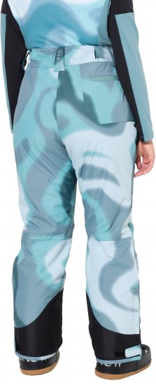 Ulla Popken Hyprar Ski Pants Waterproof Velcro Closure Shaped Knees Ice Green - Džinsi & Bikses Lielos Izmēros – Plus Size - 