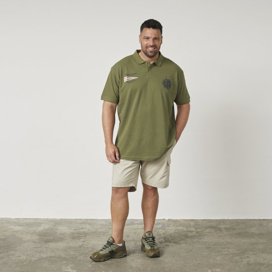 North Latitude 61129 Pikē Polo ar Krūšu Izšuvumu Olīvzaļa - Polo krekli - Polo krekli - 2XL-8XL