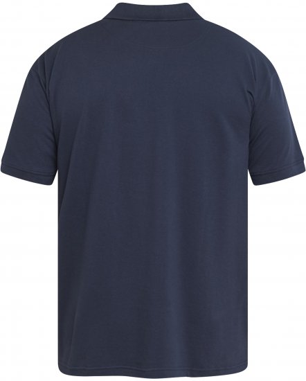 North Latitude 61131 Pikē Polo ar Kontrastpiedurknēm un Izšuvumu Tumši Zila - Polo krekli - Polo krekli - 2XL-8XL