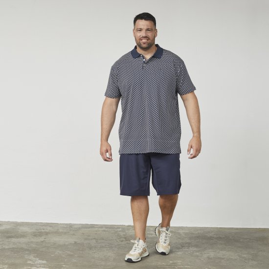 North Latitude 61134 Džersija Polo ar Pilnu Apdruku Tumši Zila - Polo krekli - Polo krekli - 2XL-8XL