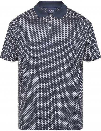 North Latitude 61134 Džersija Polo ar Pilnu Apdruku Tumši Zila - Polo krekli - Polo krekli - 2XL-8XL