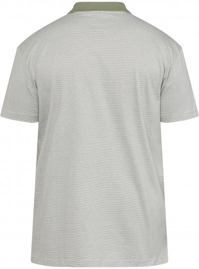 North Latitude 61136 Svītrains Dziju Krāsots Polo Olīvzaļa - Polo krekli - Polo krekli - 2XL-8XL