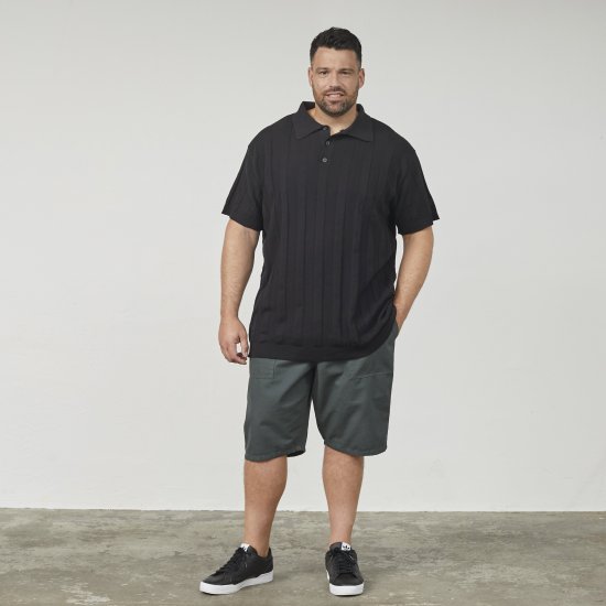 North Latitude 61329 Adīts Polo Krekls Ar Īsām Piedurknēm Melna - Polo krekli - Polo krekli - 2XL-8XL