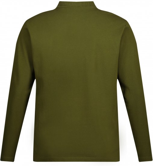 JP1880 Polo Shirt Basic Long Sleeve Pique Moss Green - Polo krekli - Polo krekli - 2XL-8XL