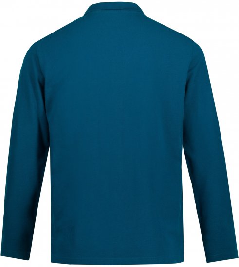 JP1880 Polo Shirt Long Sleeve Pique Blue - Polo krekli - Polo krekli - 2XL-8XL