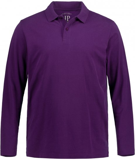 JP1880 Polo Shirt Long Sleeve Pique Purple - Polo krekli - Polo krekli - 2XL-8XL