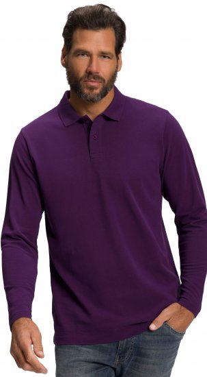 JP1880 Polo Shirt Long Sleeve Pique Purple - Polo krekli - Polo krekli - 2XL-8XL
