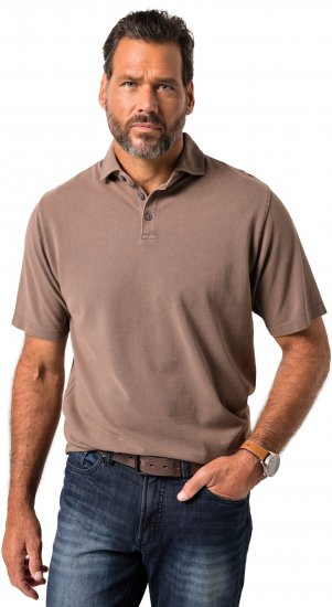 JP1880 Polo Shirt Short Sleeve Pique Vintage Brown - Polo krekli - Polo krekli - 2XL-8XL