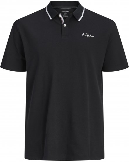 Jack & Jones Blaze Short Sleeve Polo Black - Polo krekli - Polo krekli - 2XL-8XL