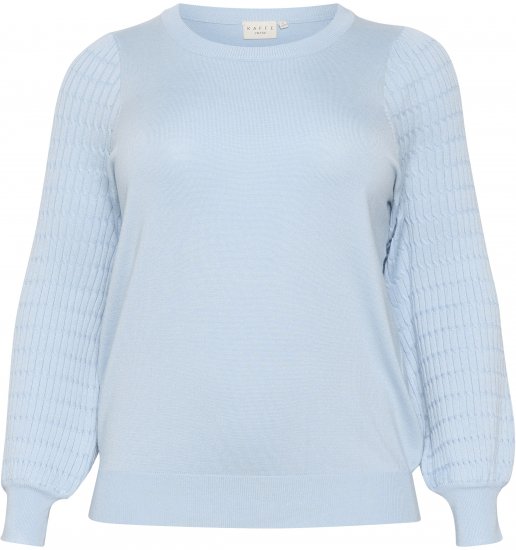 Kaffe Curve Lini Knit Džemperis Celestial Blue - Džemperi un džemperi ar kapuci - 