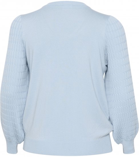 Kaffe Curve Lini Knit Džemperis Celestial Blue - Džemperi un džemperi ar kapuci - 