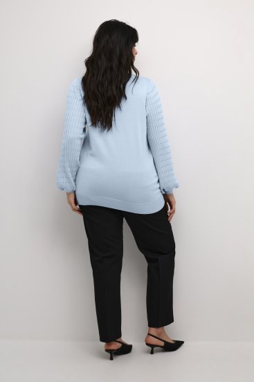Kaffe Curve Lini Knit Džemperis Celestial Blue - Džemperi un džemperi ar kapuci - 