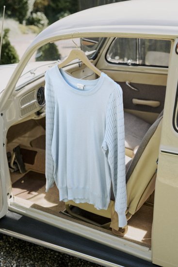 Kaffe Curve Lini Knit Džemperis Celestial Blue - Džemperi un džemperi ar kapuci - 