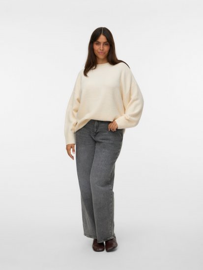 Vero Moda Boom Long Sleeve Pullover Birch - Adīti džemperi - 