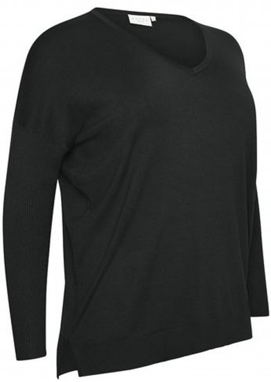Kaffe Curve Machi Knit Džemperis Dziļi melna - Džemperi un džemperi ar kapuci - 