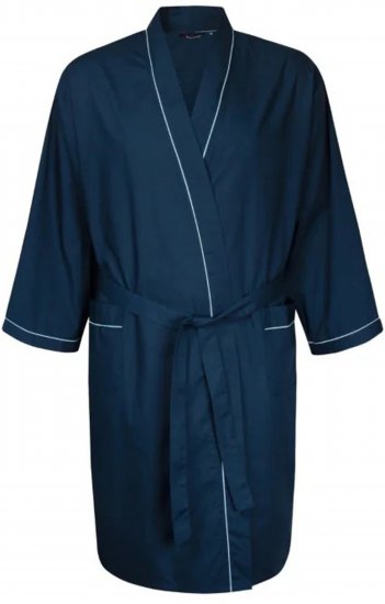 Espionage PJ091 Lightweight Bathrobe Navy - Peldmētelis/dvieļi - Vīriešu peldmēteļi lieli izmēri