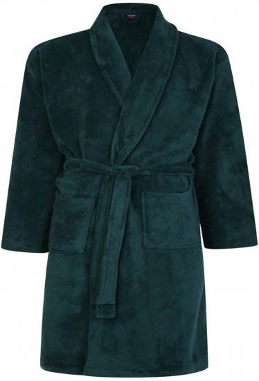 Espionage PJ068 Plain Fleece Gown Navy - Peldmētelis/dvieļi - Vīriešu peldmēteļi lieli izmēri