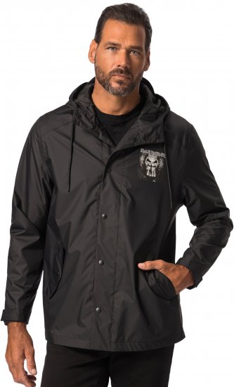 JP1880 Iron Maiden Rain Jacket Black - Sporta apģērbs & outdoor - Liela izmēra sporta apģērbi vīriešiem