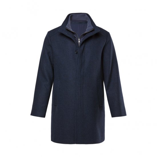 Boston Park Coat Two-Tone Wool Mix Navy - Jakas & Lietus apģērbs - Jakas - 2XL-12XL