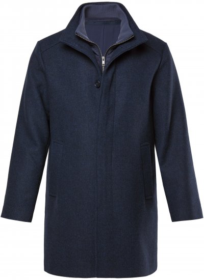 Boston Park Coat Two-Tone Wool Mix Navy - Jakas & Lietus apģērbs - Jakas - 2XL-12XL