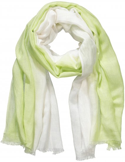 Ulla Popken Ombre Linen Blend Scarf Lime Green - Aksesuāri - 