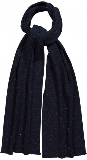 Ulla Popken Textured Speckled Scarf Navy - Aksesuāri - 