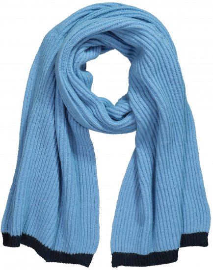 Ulla Popken Two Tone Knit Scarf Light Cornflower - Aksesuāri - 