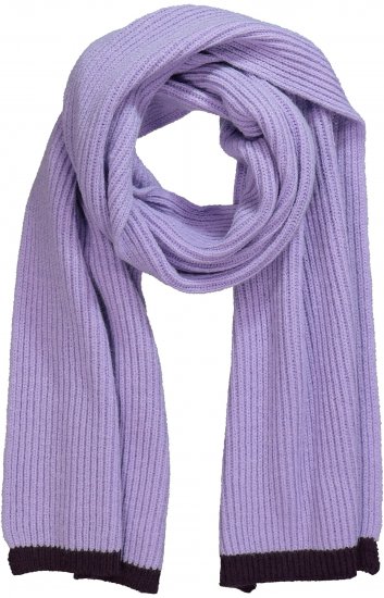 Ulla Popken Two Tone Knit Scarf Lavender - Ulla Popken - 