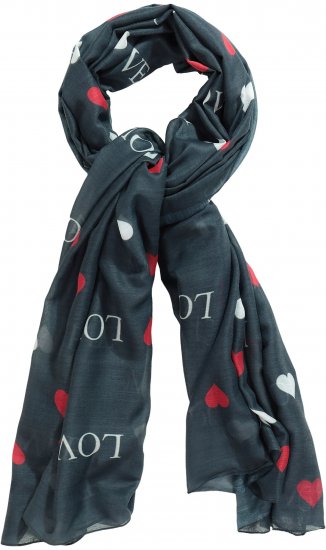Ulla Popken Love Lightweight Scarf Navy - Aksesuāri - 
