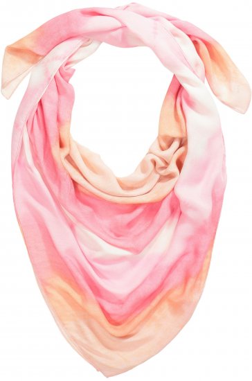 Ulla Popken Square Tie Dye Scarf Light Pink - Aksesuāri - 