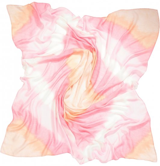 Ulla Popken Square Tie Dye Scarf Light Pink - Aksesuāri - 